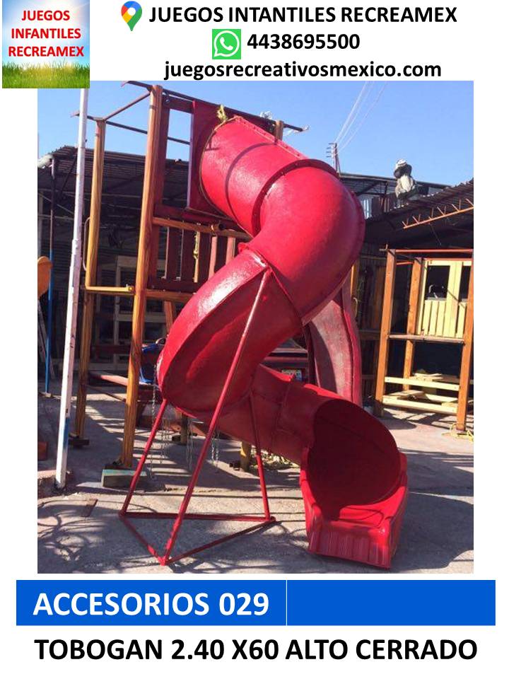 tobogán cerrado x60 medida a elegir